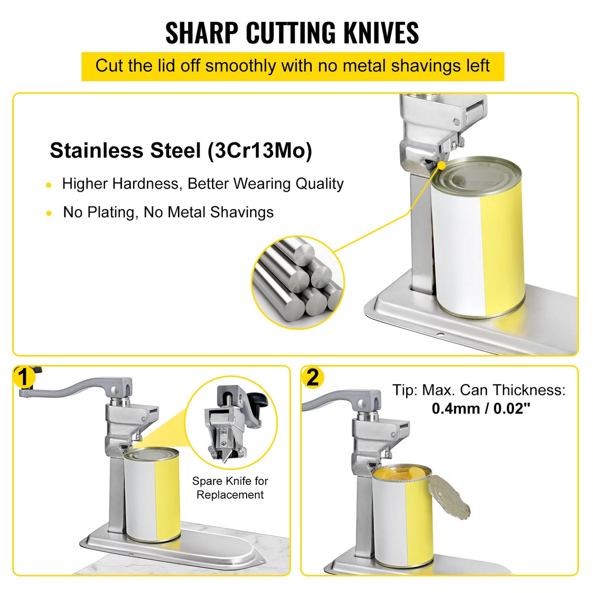 Manual Stainless Steel Can Opener N729
