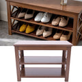 3-Tier Bamboo Shoe Rack Bench T630088