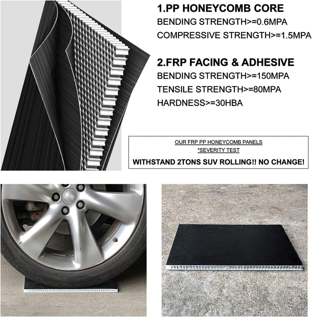 Black Hard Tri-Fold Truck Bed Tonneau Cover for Ford Ranger 5' Bed F273005