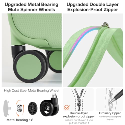 14 Inch Hardside Spinner Luggage with TSA Lock Q144482
