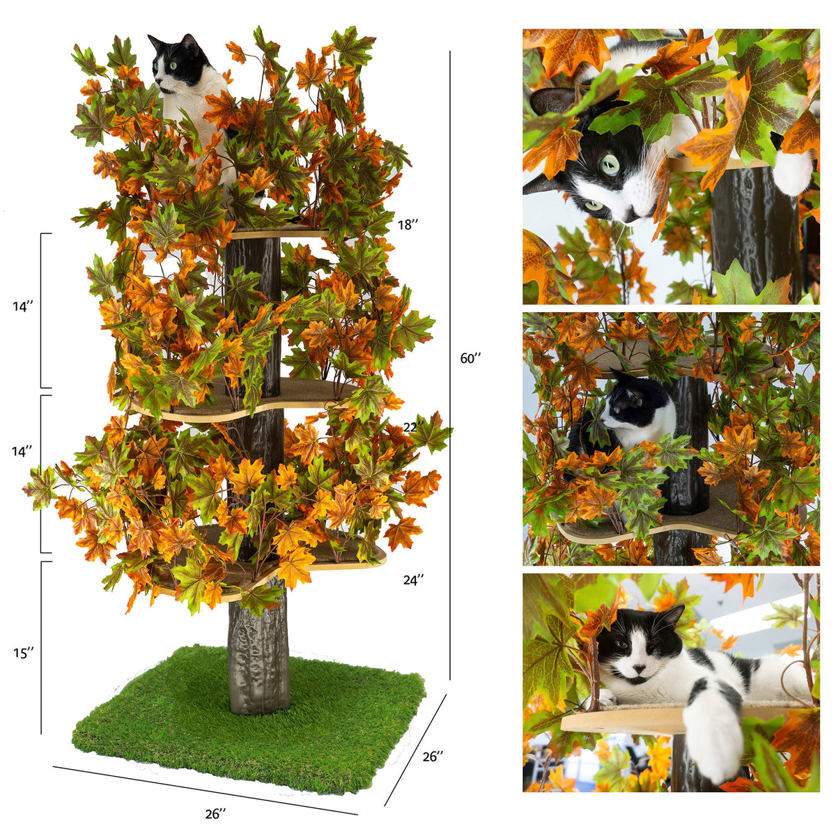 Large Square Cat Tree H340602