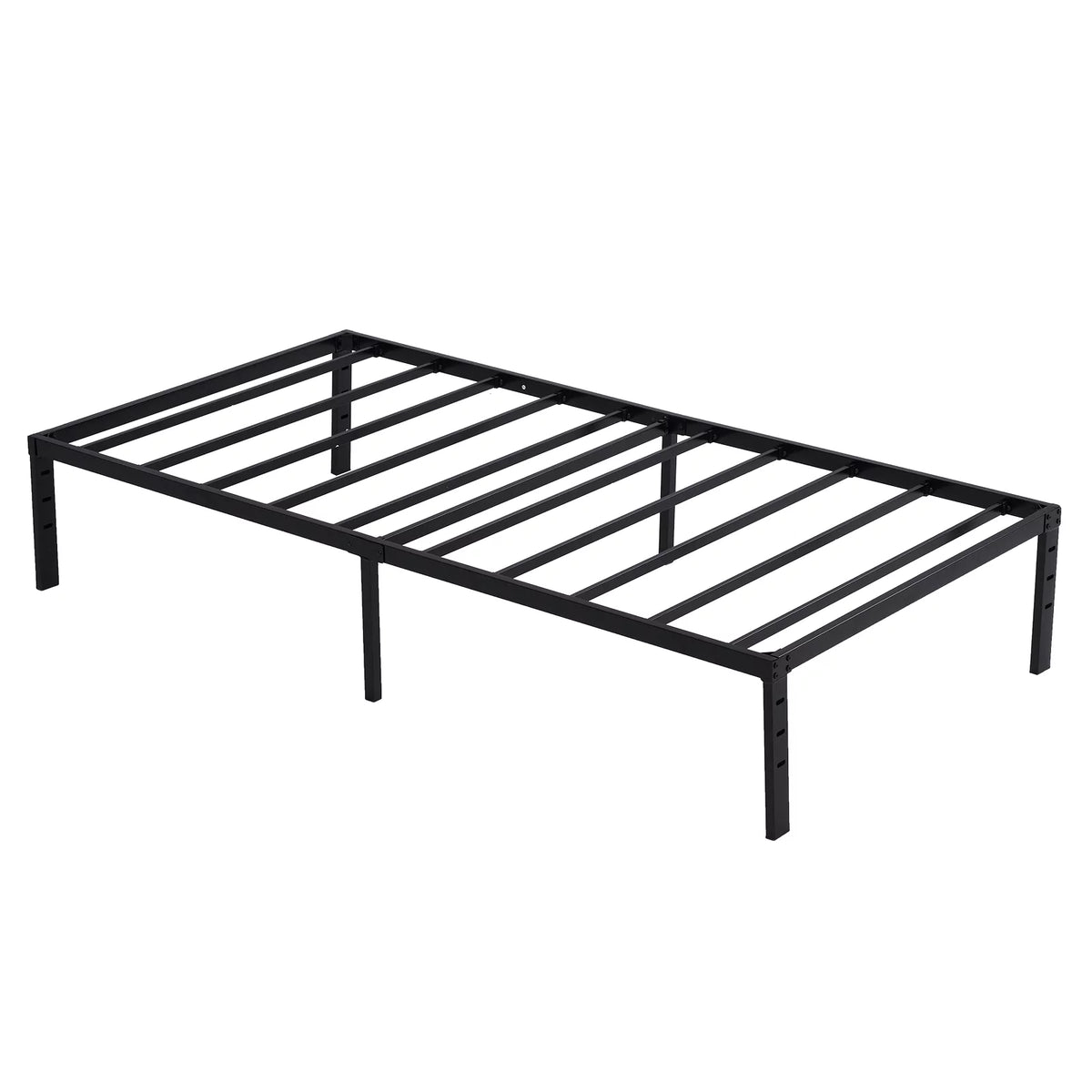Twin Size Black Metal Platform Bed Q68609