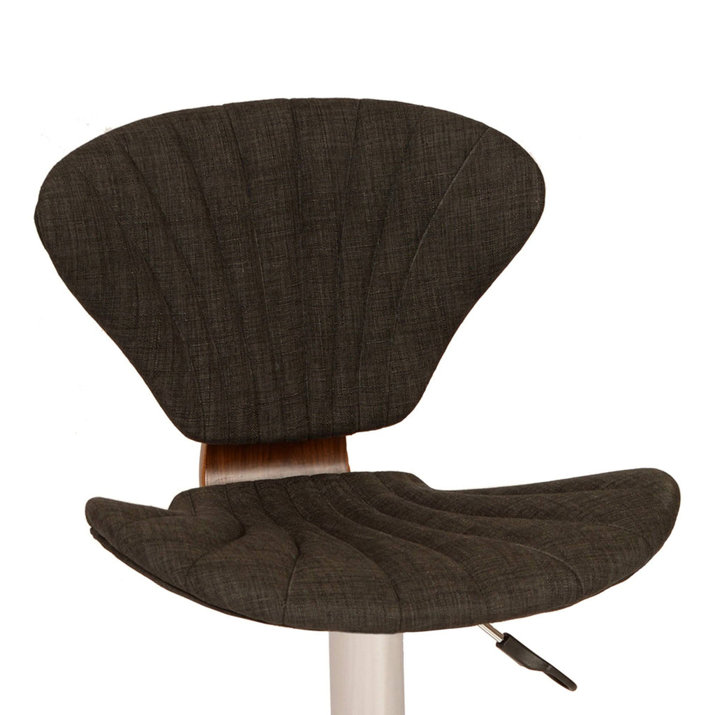 Black and Chrome Swivel Barstool M98771