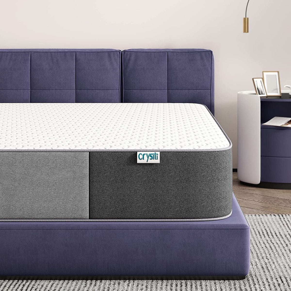 10 Inch Gel-Infused Memory Foam Pillow Top Twin Size Mattress C96390