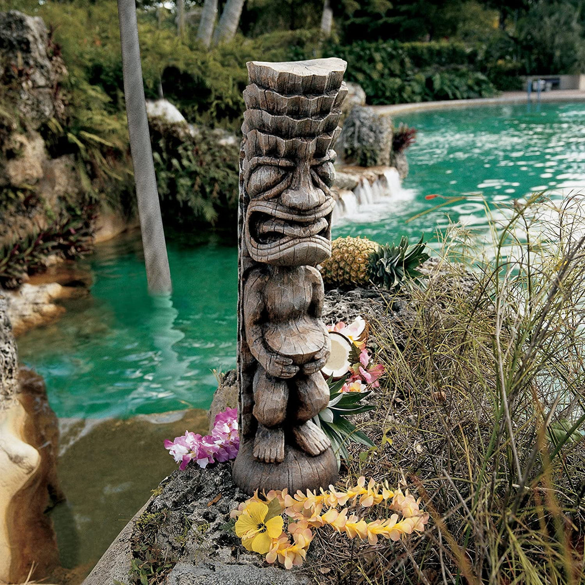 24" Tiki Garden Statue Q3523