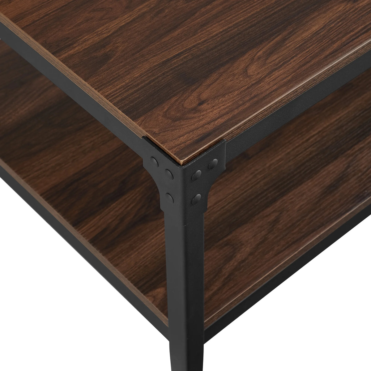 Rustic Dark Walnut Coffee Table A154