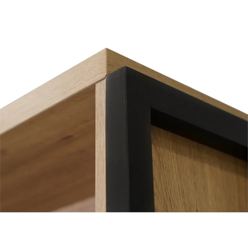 Light Brown Wood Laminate Bookcase F405