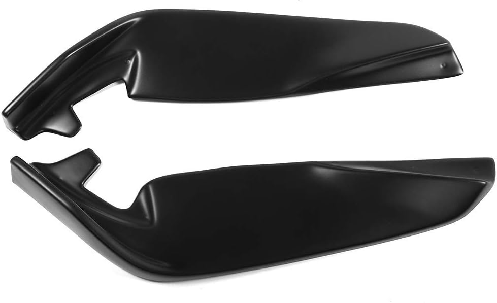 Front Bumper Lip Matte Black PP 2 Pieces L534