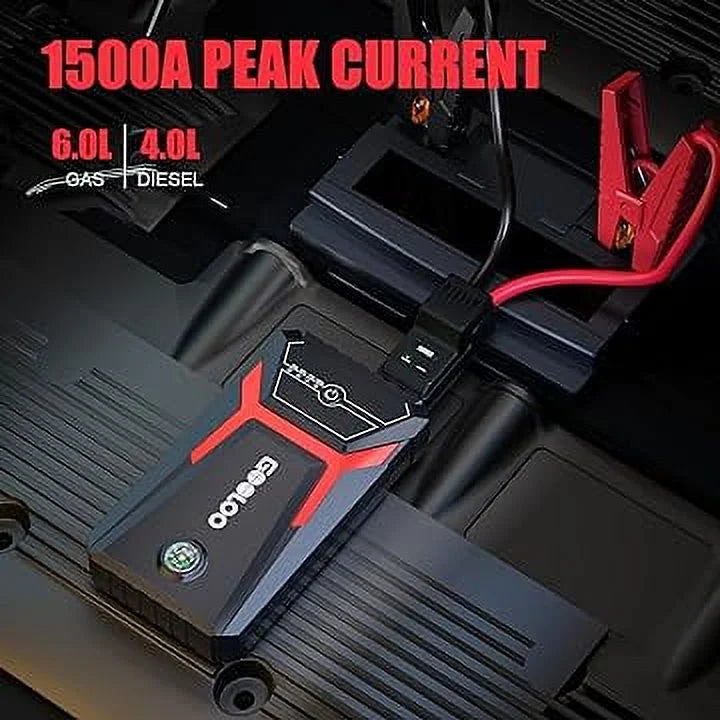 1500A Peak 12V Portable Car Jump Starter M32776