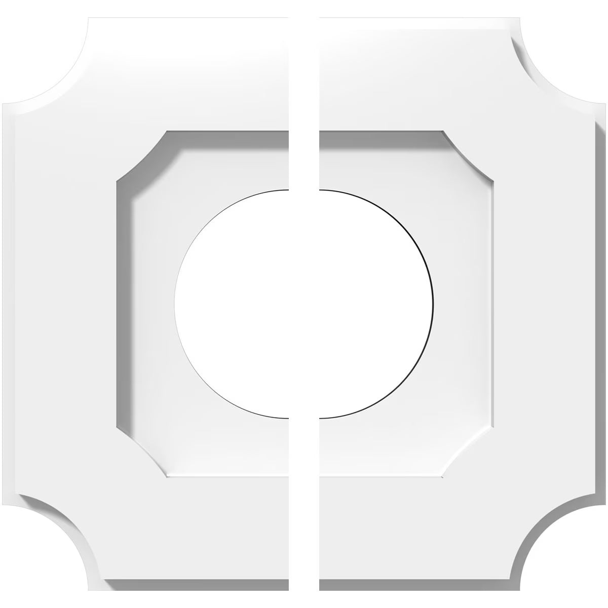 10"OD x 4"ID x 6"C x 1"P PVC Ceiling Medallion E73283
