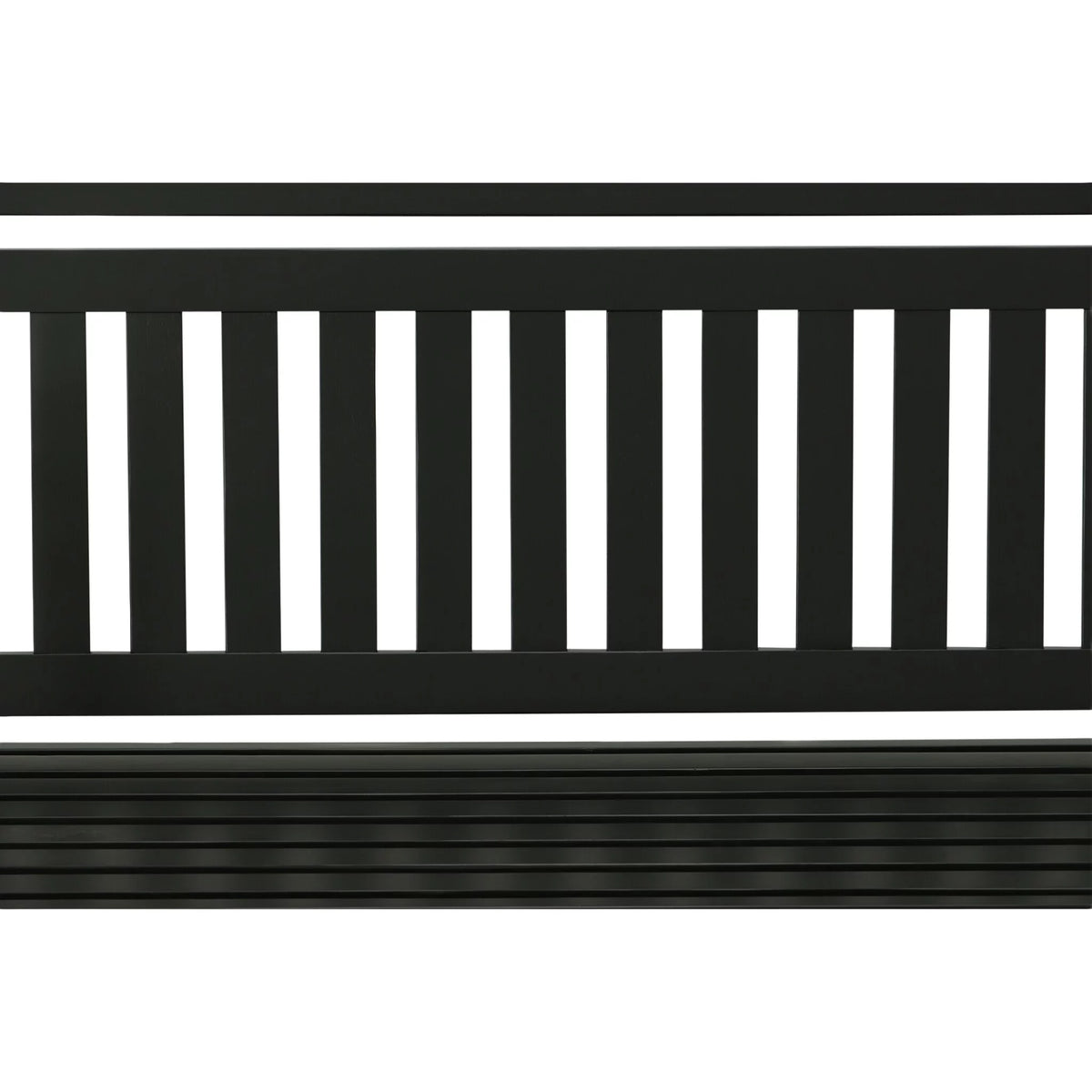 Black Wooden Bench Q226987
