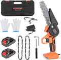 Mini Chainsaw 6 Inch Cordless Pruning Saw with 2 Rechargeable Battery P792103