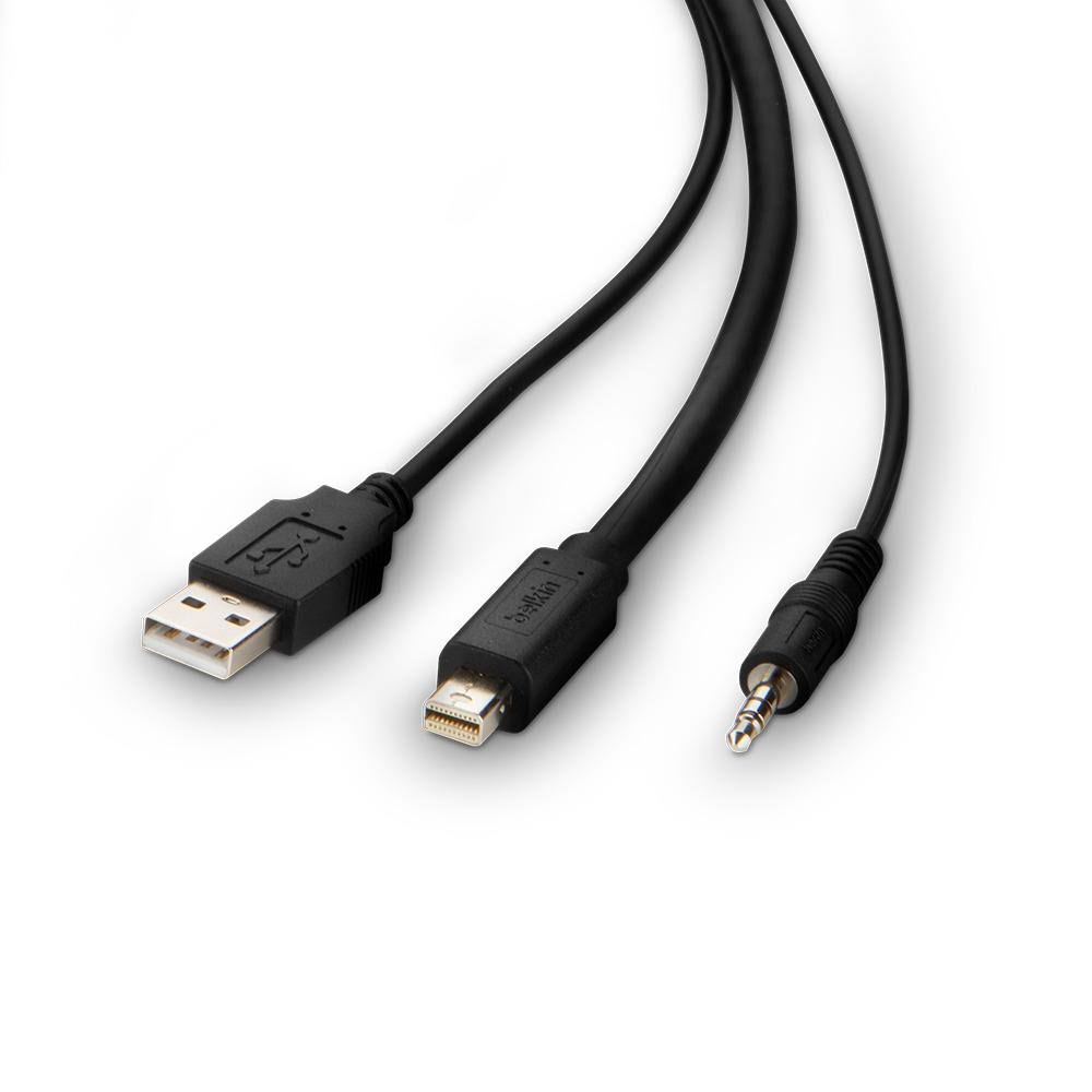 Minidp to DP + USB A/B + Audio Combo KVM Cable B49158