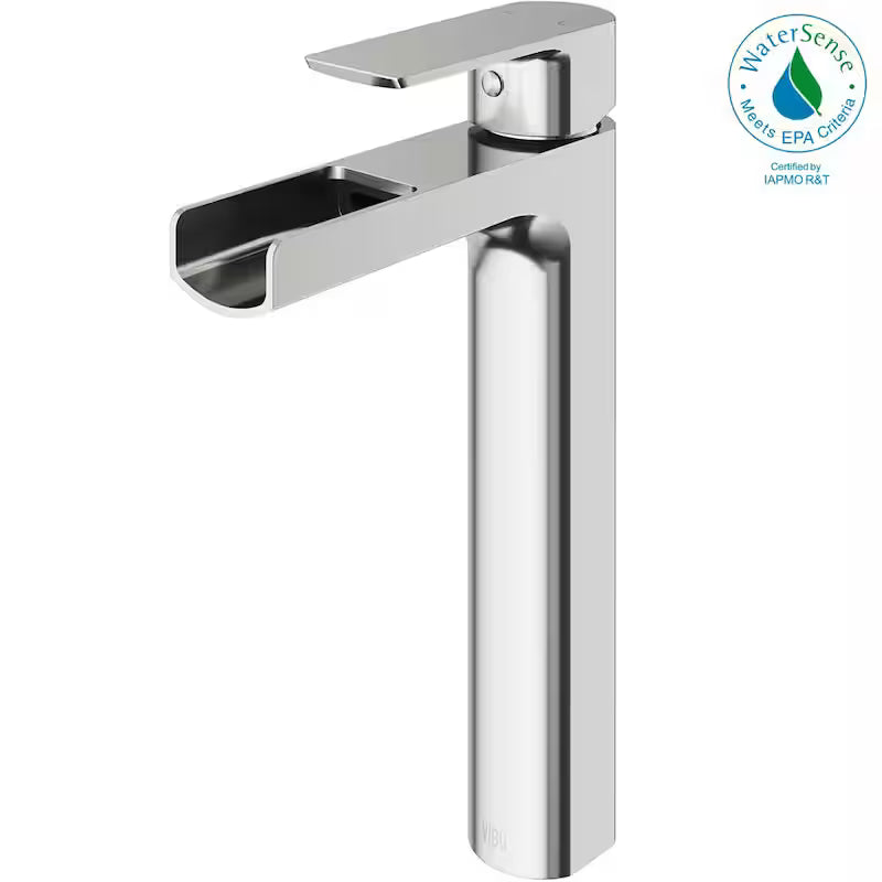 Single Handle Brushed Nickel Bathroom Faucet O184363