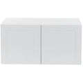 White 2 Door Refrigerator Wall Cabinet R58523