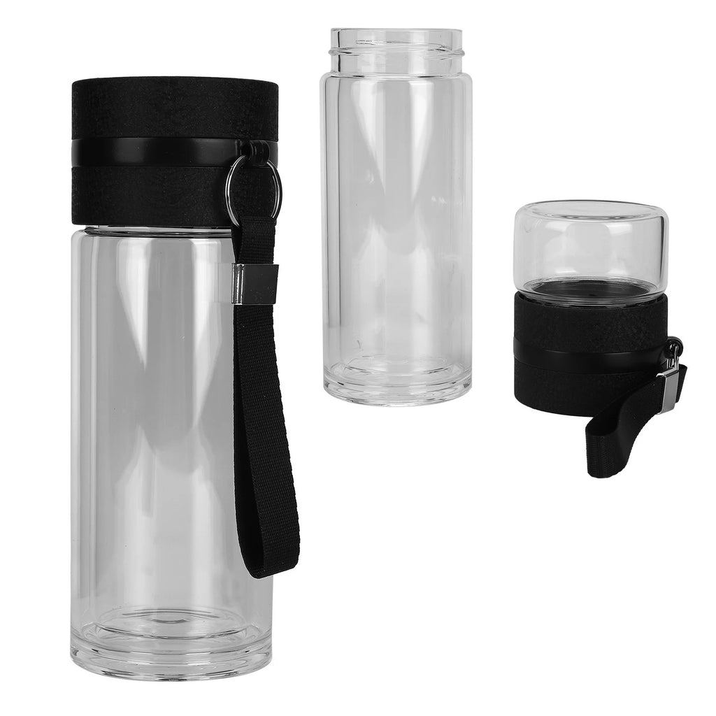 Double Walled Glass Tea Infuser Bottle W165119