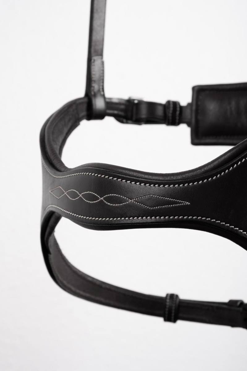 Black Eco Leather Snaffle Bridle V3189