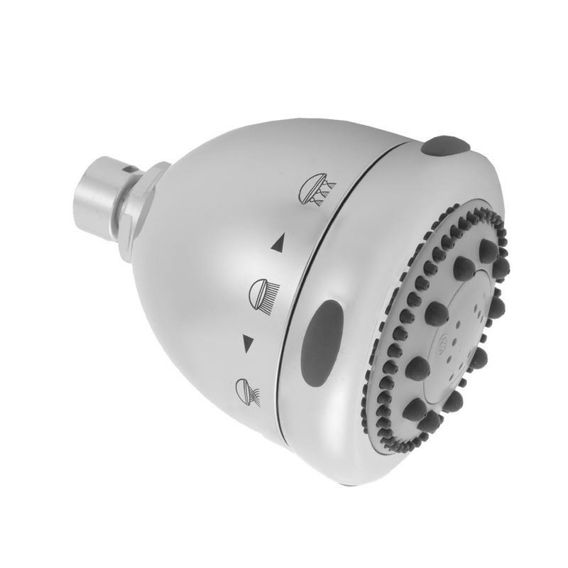 Light Grey Face Showerhead in Satin Brass X9491