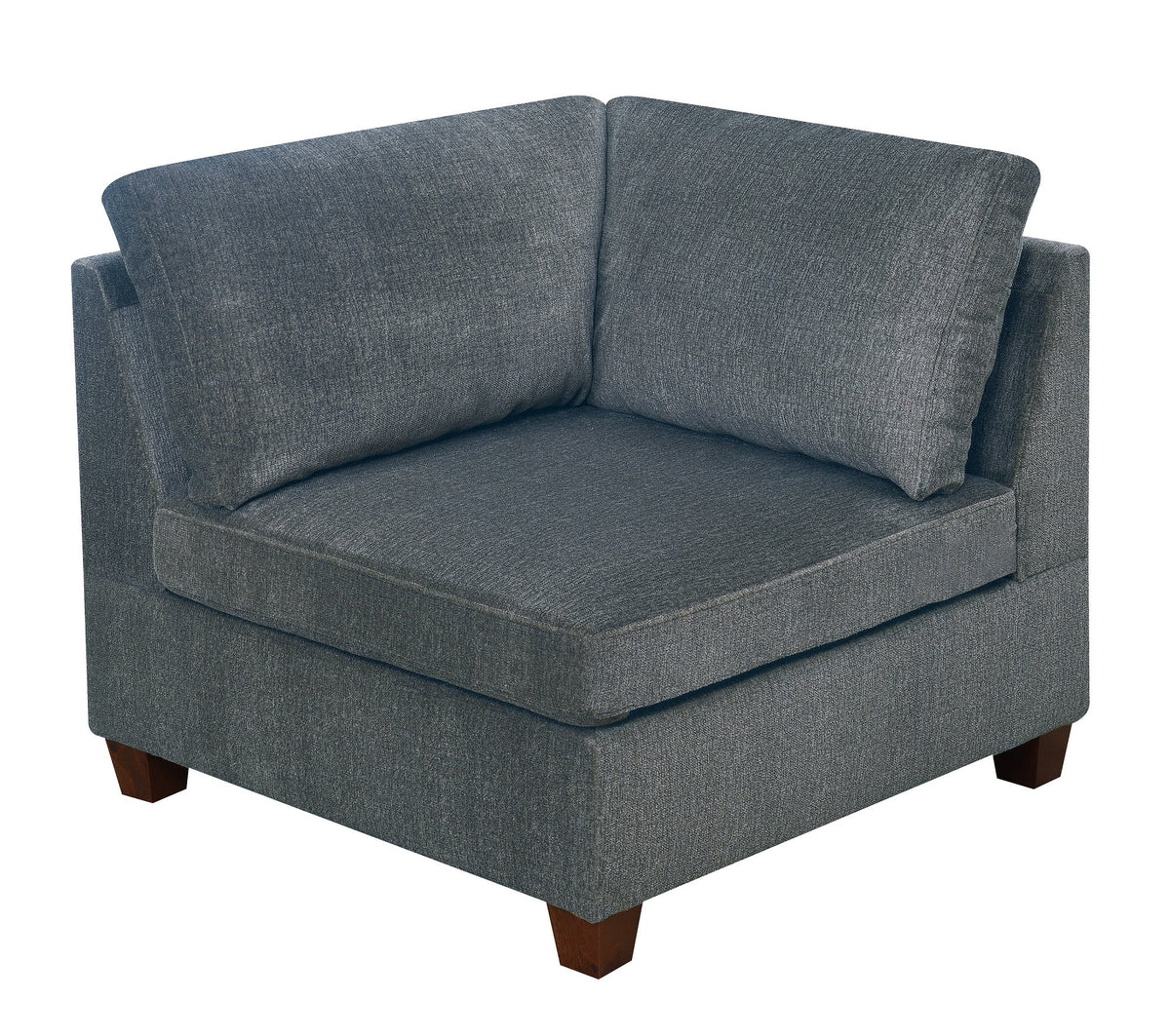 Grey Chenille Modular Sectional 6pc Set S921824