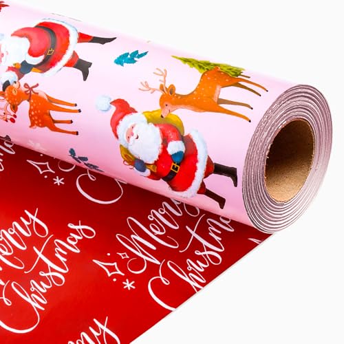 Kraft Wrapping Paper Roll with Cut Lines on Reverse, 17 Inch x 32.8 Feet S408559