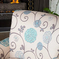 Blue Floral Club Chair F953