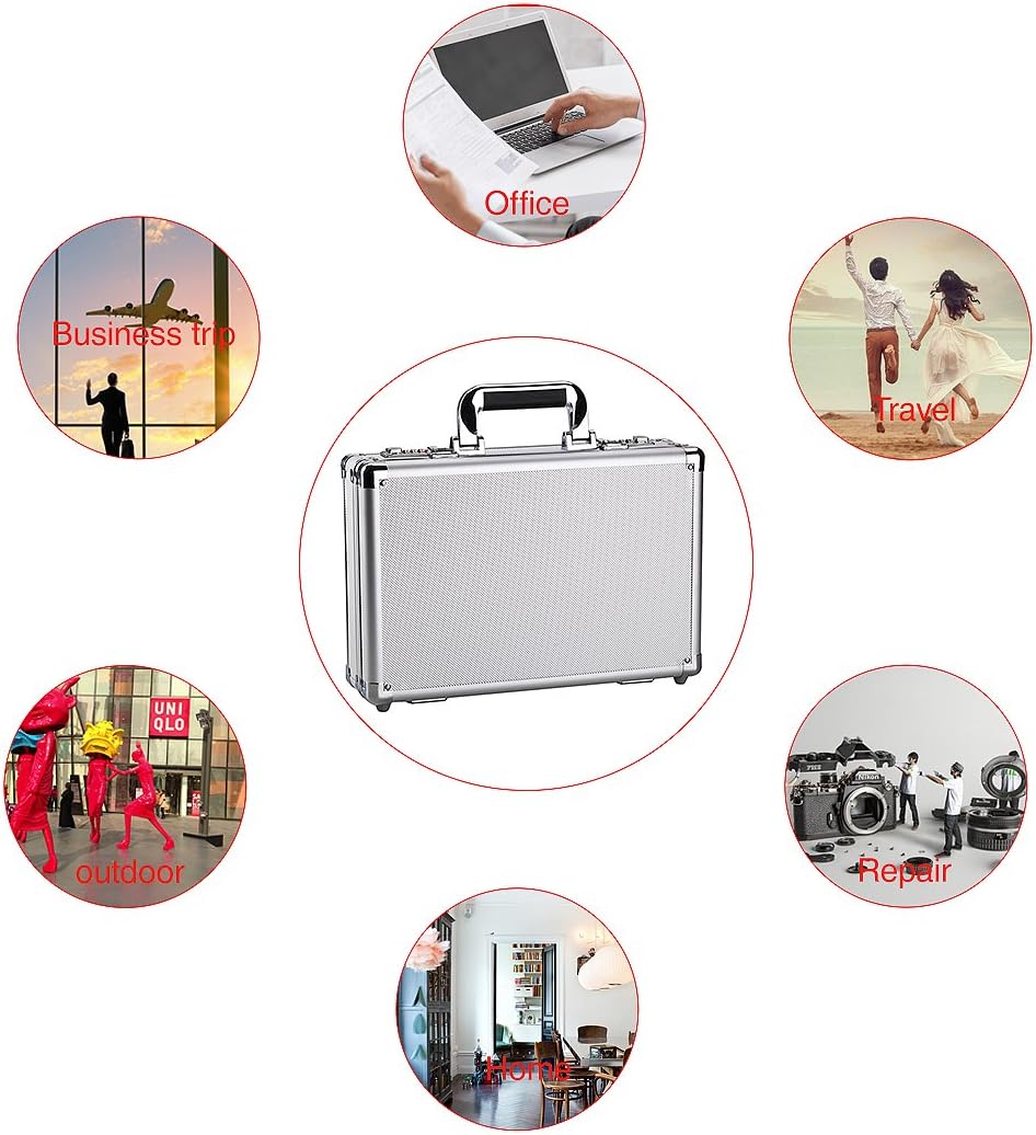 Silver Aluminum Hard Case B2144