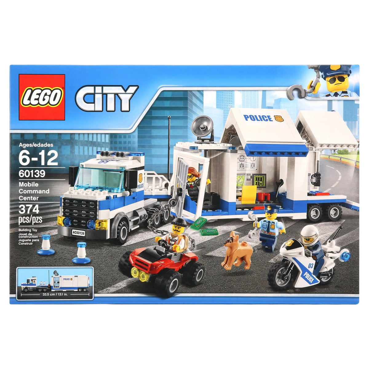 LEGO City Police Mobile Command Center 374 Pieces X731606