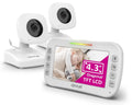 Video Baby Monitor 2 Cameras with Large Vertical Screen and Auto Night Vision F5191