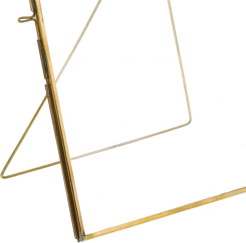 Metal Vertical Easel Frame with Glass Panel D798