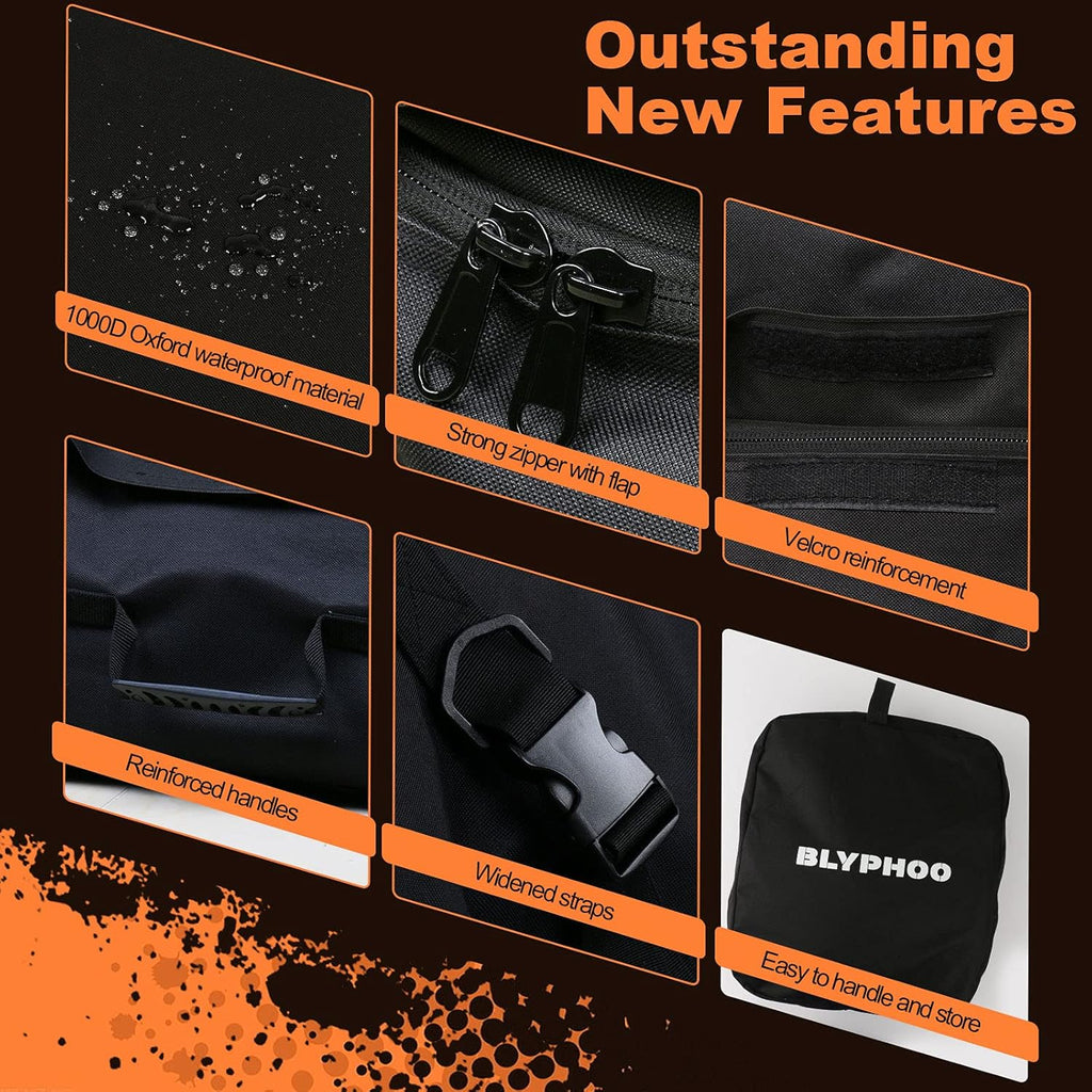 20 Cubic Feet Waterproof Rooftop Cargo Carrier with 8 Reinforced Straps Q985