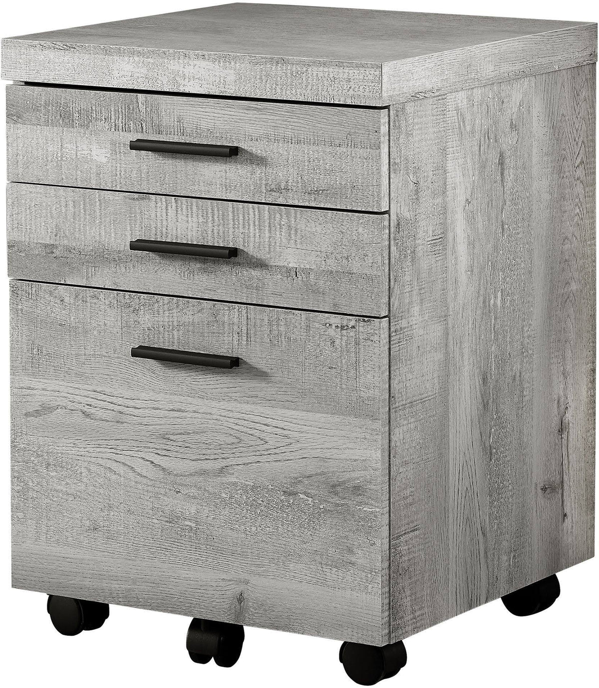 Gray 3 Drawer Mobile File Cabinet H245065