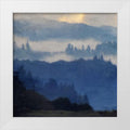 White Modern Wood Framed 20x20 Art Print P800