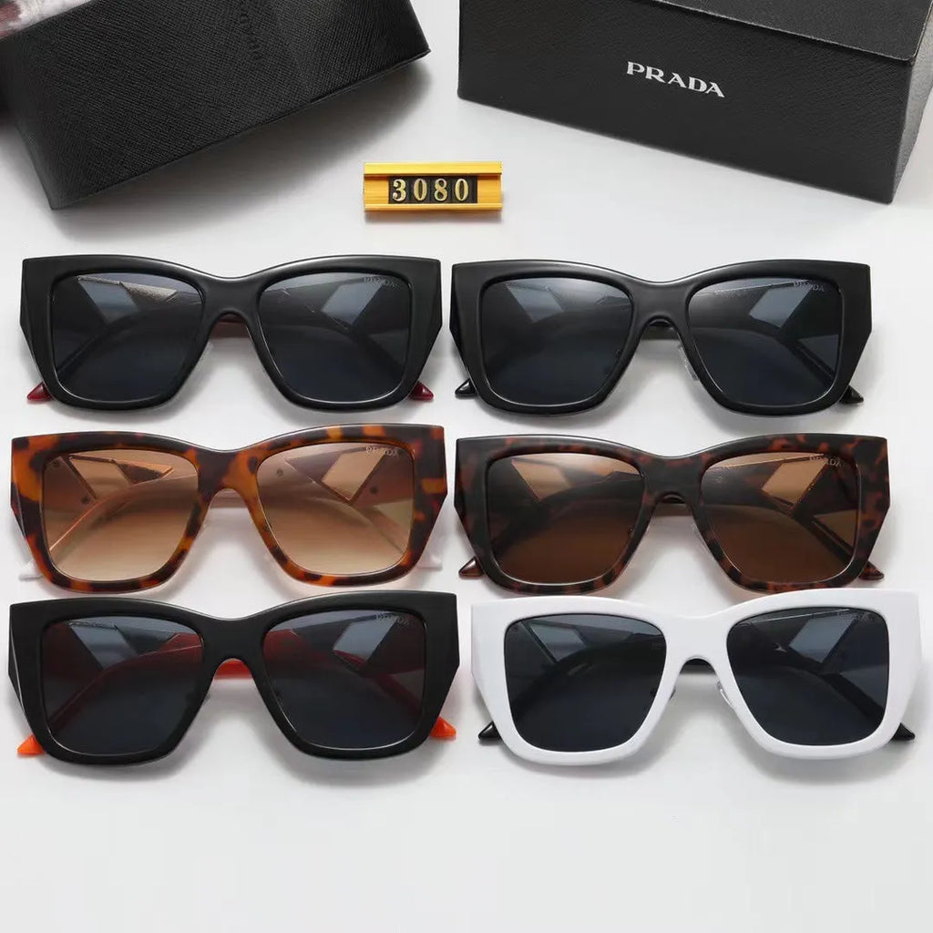 Fashion PA Letter Triangle Hollow Print Sunglasses L59255