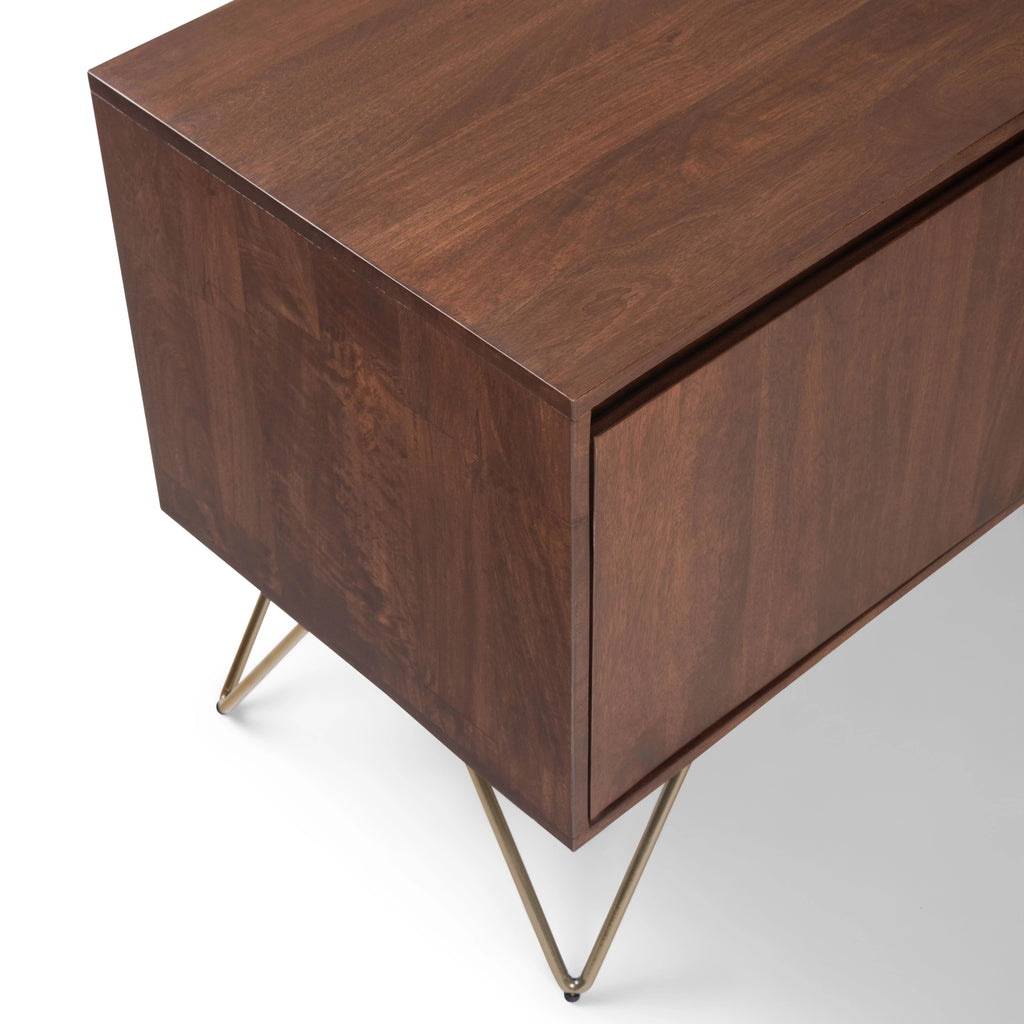 Umber Brown Stain TV Media Stand Y6162