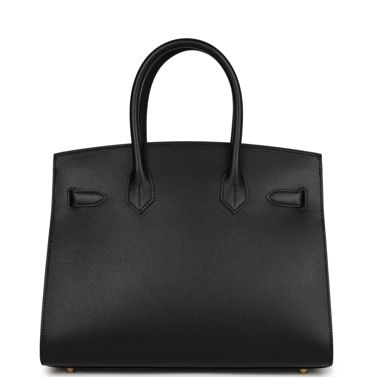 Black Leather Handbag J5644