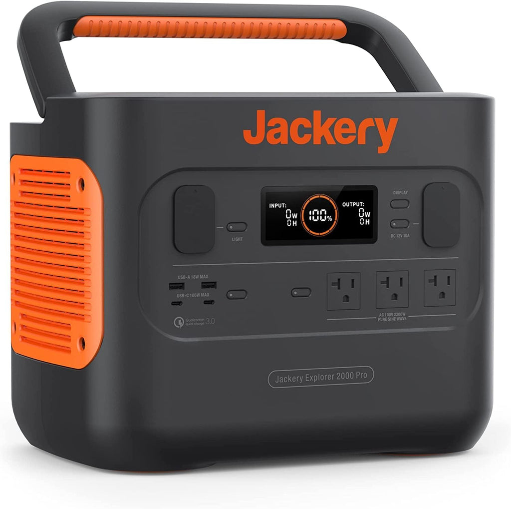 2160Wh Portable Power Station with 3x120V AC Outlets X937616
