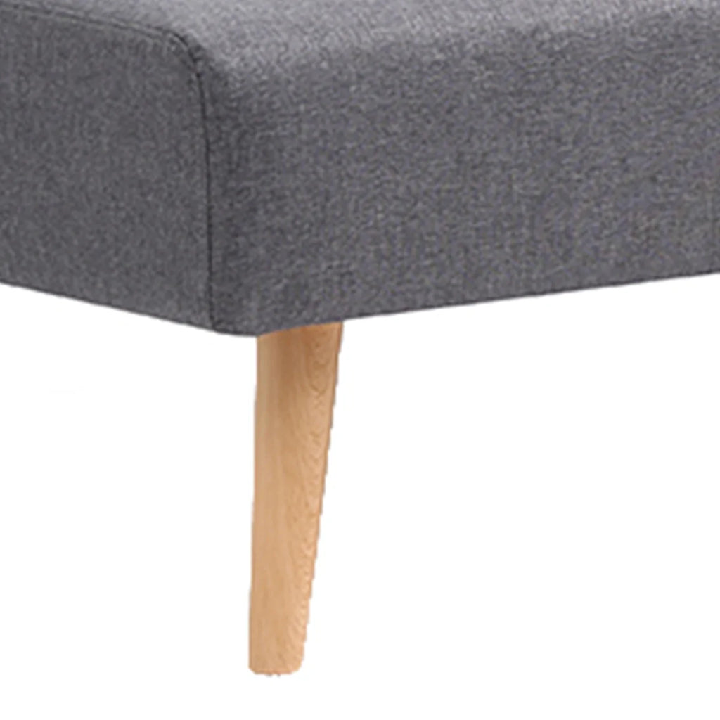 Grey Polyester Futon R579
