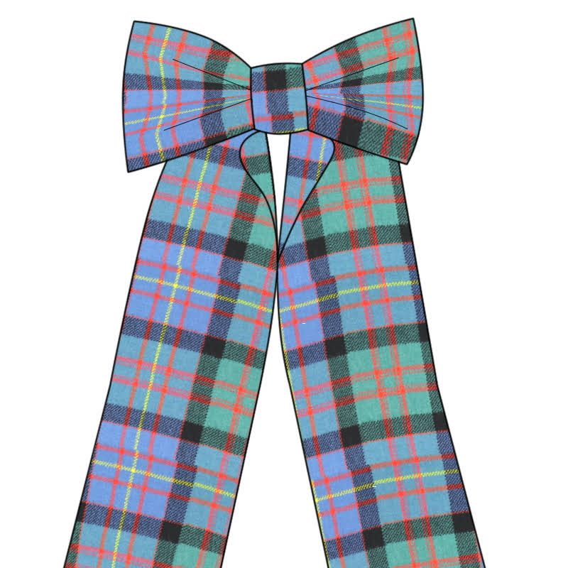 Big Wool Plaid Bow E579803