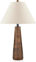 Light Brown Wood Table Lamp with 3-Way Switch A160798