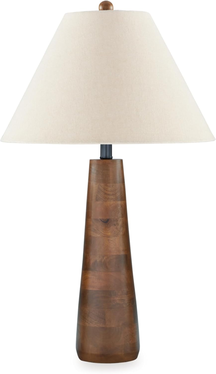 Light Brown Wood Table Lamp with 3-Way Switch A160798