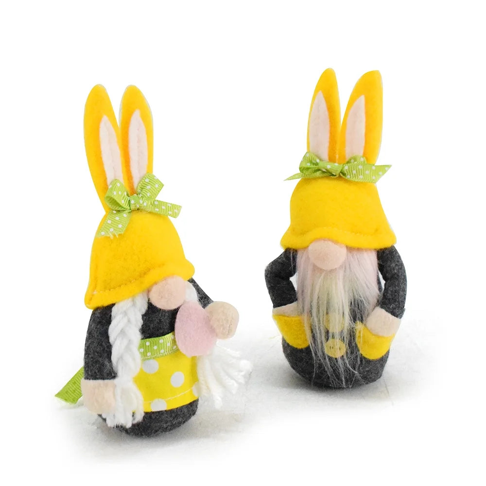2 Pack Handmade Plush Gnome Decor S8093