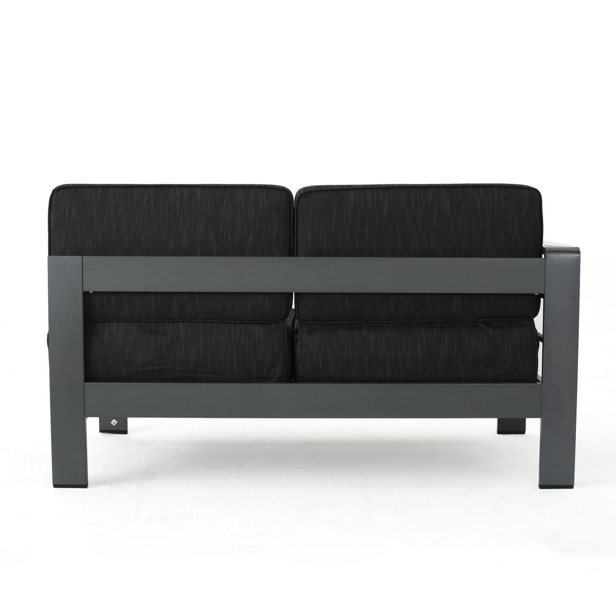 5 Piece Aluminum V-Shape Sectional Sofa Set with Cushions, Grey S549