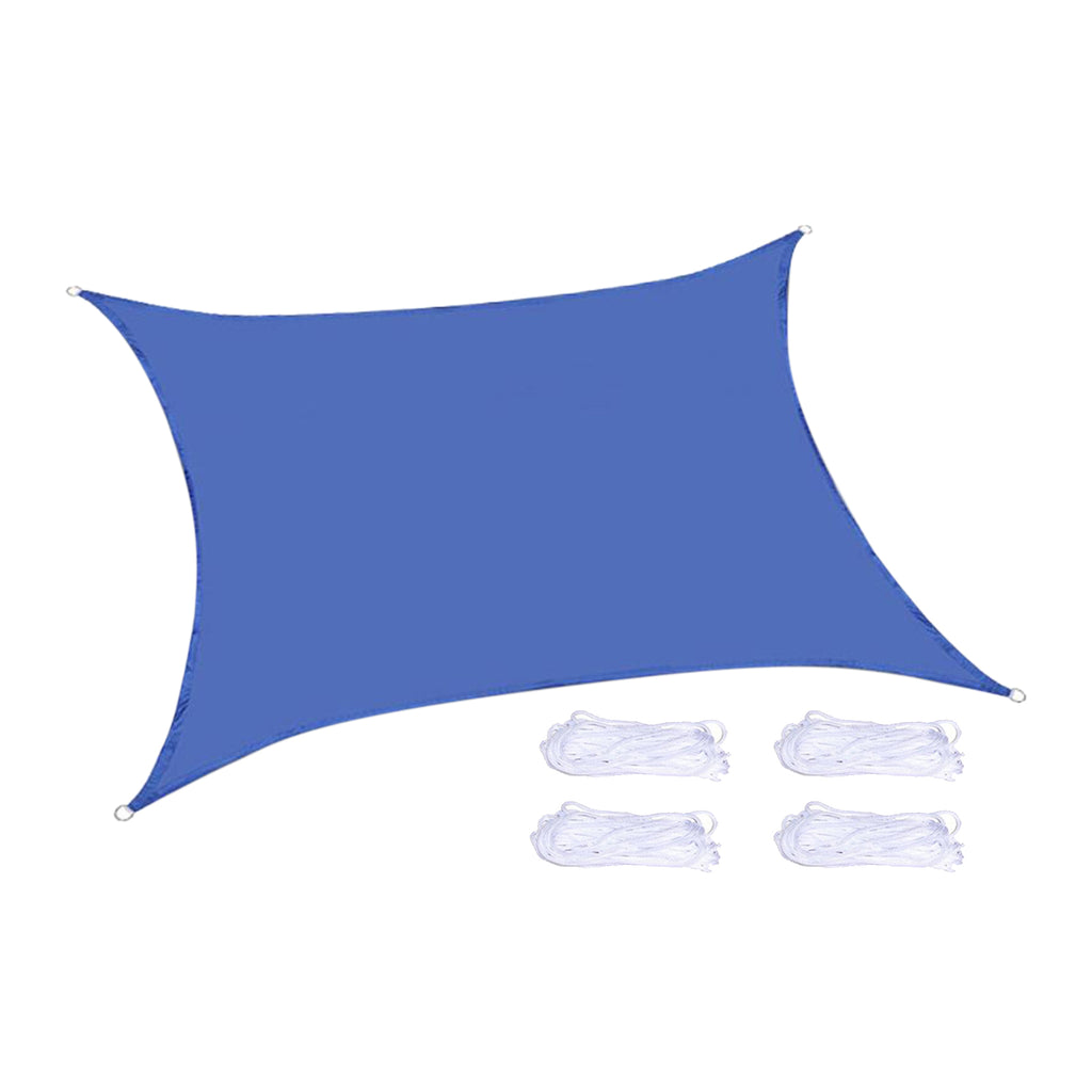 Blue Rectangle Sunscreen Awning Tarp V780849