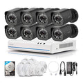 8CH NVR with 8 Cameras 1TB HDD J9128