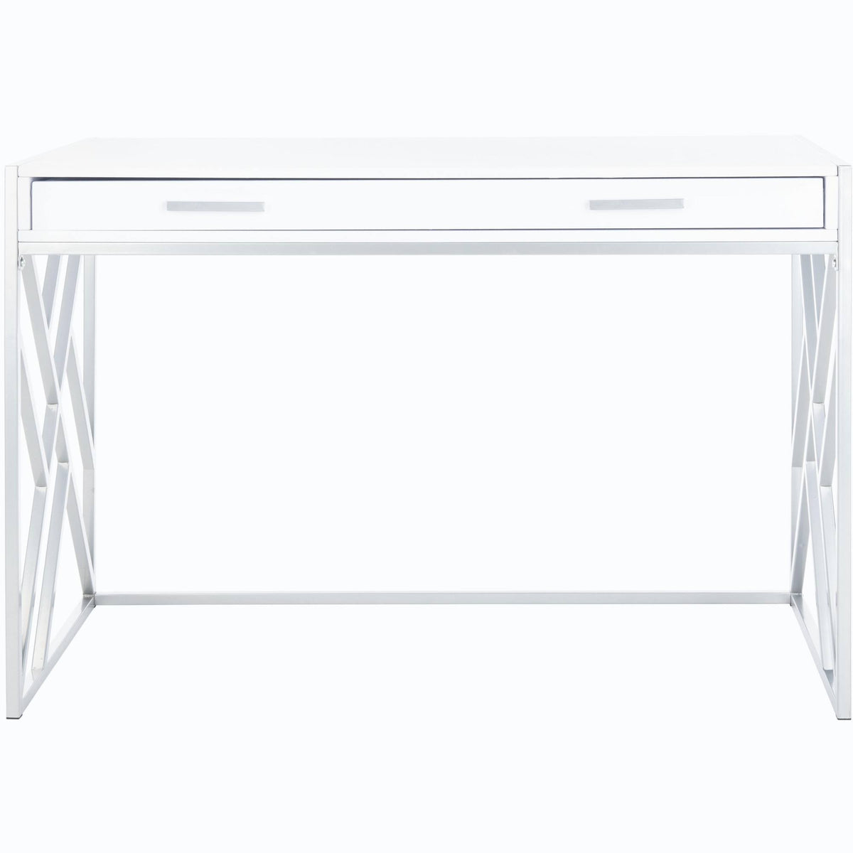 White 1 Drawer Desk E487