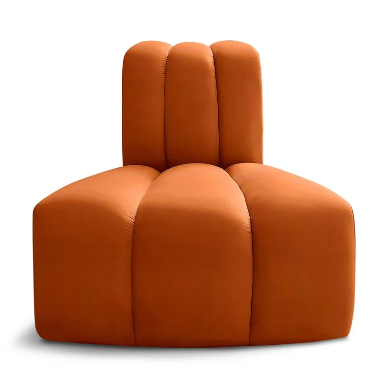 Cognac Velvet Corner Z894