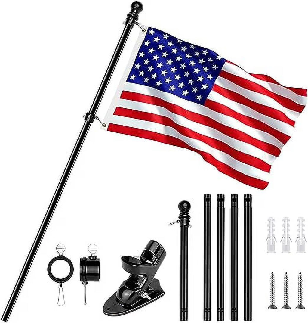 Black Wall Mount Flag Pole Kit Z34033
