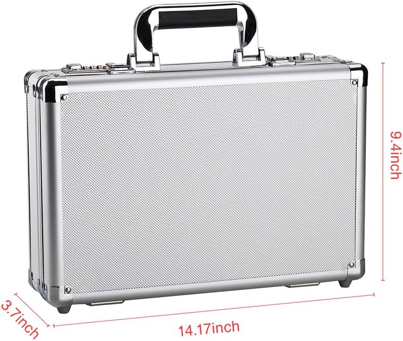 Silver Aluminum Hard Case B2144