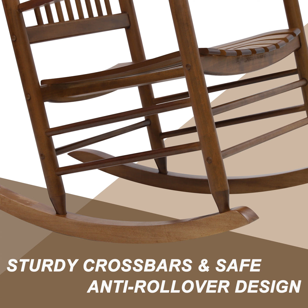 Black Wood Rocking Chair Set of 3 Z992784