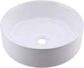 White Ceramic Round Vessel Sink Z911